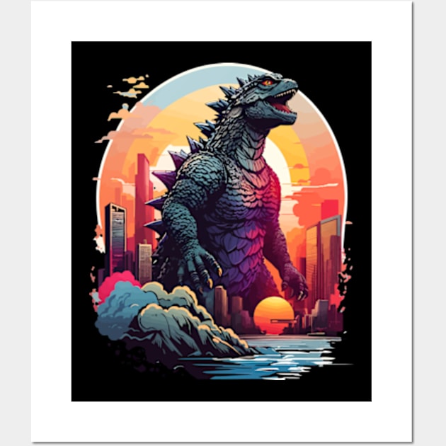 Godzilla Wall Art by Kaine Ability